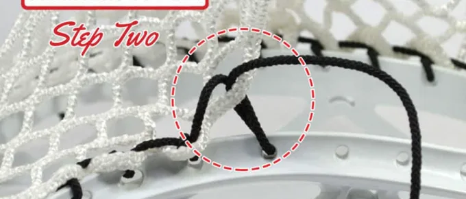 SI lacrosse knot step two