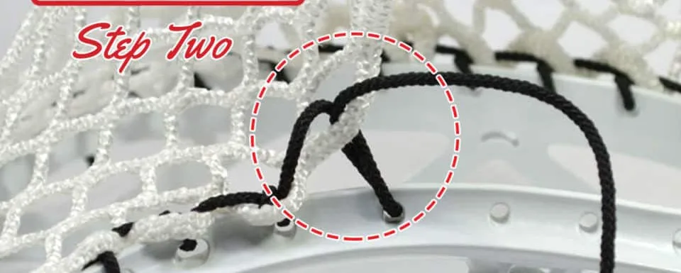 SI lacrosse knot step two