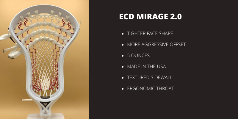 best attack lacrosse heads  ecd mirage 2.0  best attack lacrosse heads for offensive precision