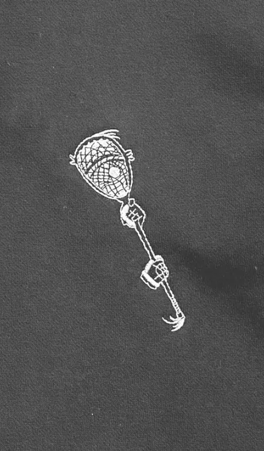 quad sidewall - embroidered lacrosse goalie sweatpants - og stx eclipse quad sidewall stringing and sidewall pattern