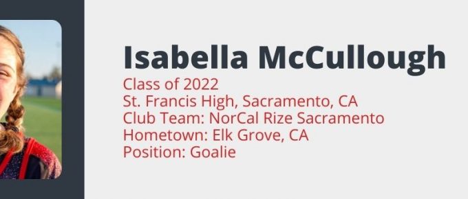Isabella McCullough  Lacrosse Highlights