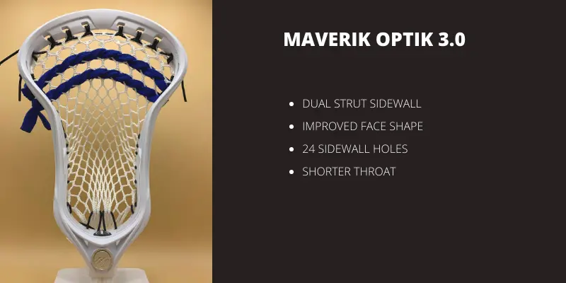 best attack lacrosse heads  maverik optik 3.0  best attack lacrosse heads for offensive precision