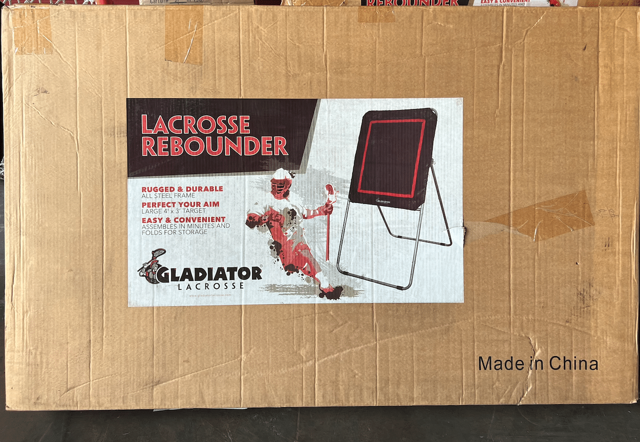 open box gladiator lacrosse rebounder