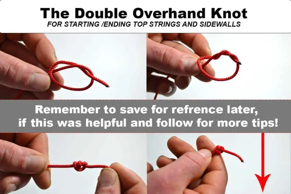 double overhand knot tutorial