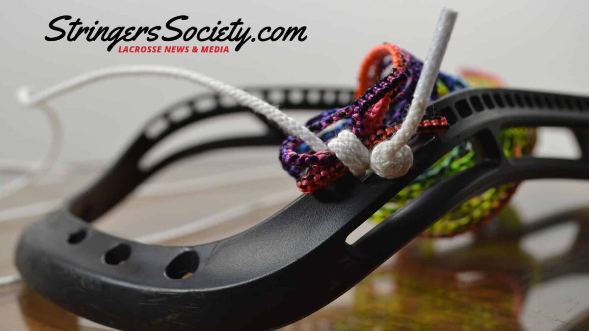 How to String a Women's Lacrosse Head attach lacrosse mesh lacrosse head 1
