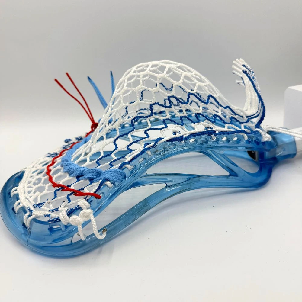 blue ecd ion mid low pocket with ecd hero 4.0 lacrosse mesh