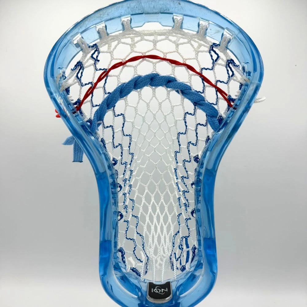 blue ecd ion mid low pocket with ecd hero 4.0 lacrosse mesh