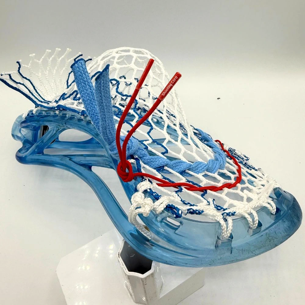 blue ecd ion mid low pocket with ecd hero 4.0 lacrosse mesh