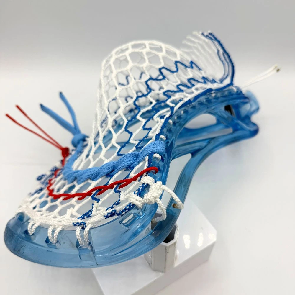 blue ecd ion mid low pocket with ecd hero 4.0 lacrosse mesh