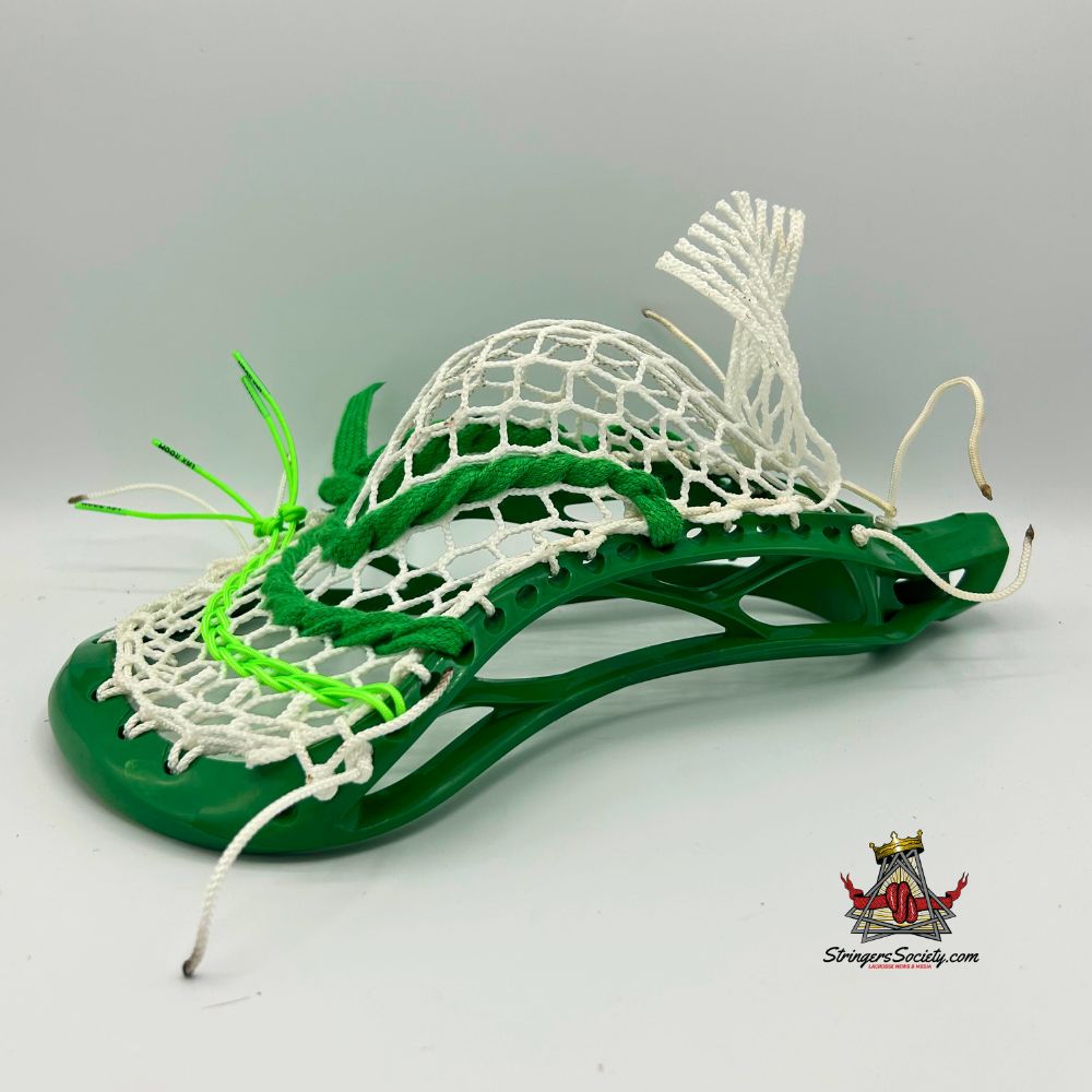 brine clutch head strung with a mid-pocket using ecd hero 3.0 semi-hard mesh and showcasing a smooth channel