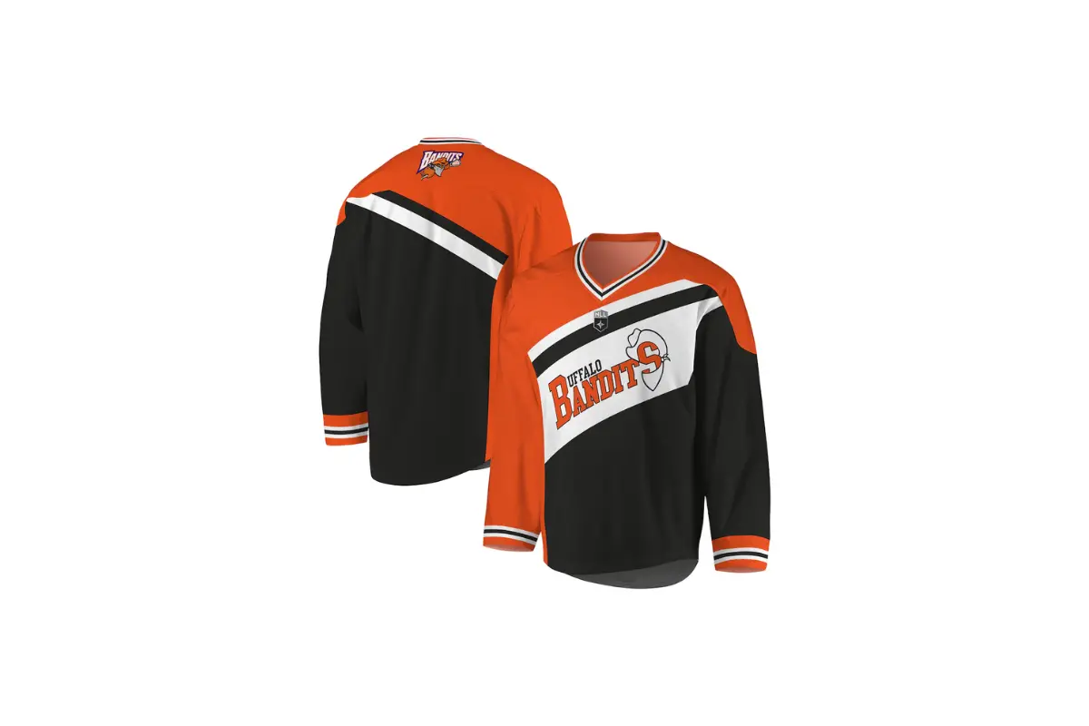 buffalo bandits black/orange replica jersey