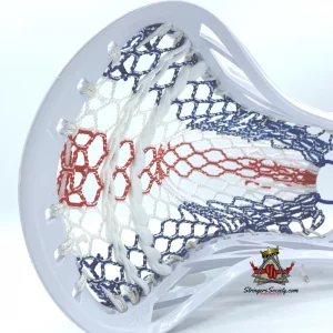 lacrosse stringing - custom strung maverik lacrosse head3 - master stringing with the stringdex lacrosse stringing guide