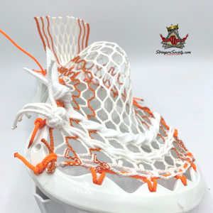 lacrosse stringing - custom strung stx x10 orange mesh2 - master stringing with the stringdex lacrosse stringing guide