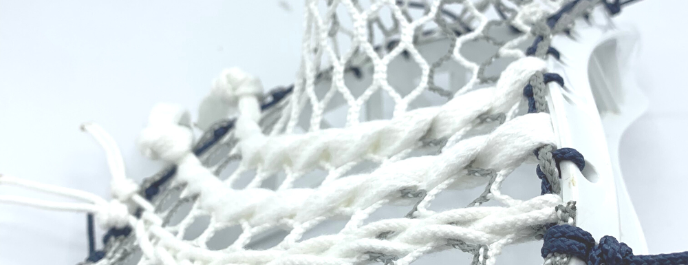 photo of an STX X10 lacrosse head custom strung (variation 4, grey striker hero 3)