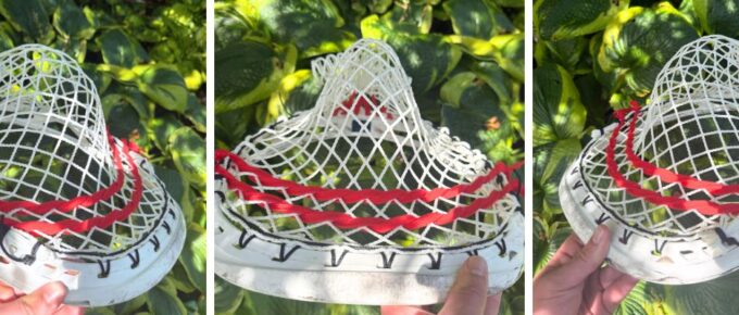 ECD Impact goalie head strung with wide, deep baggy pocket using semi-soft Impact mesh