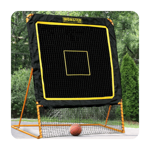 EZGoal 8'X6' Professional Folding Lacrosse Rebounder | LAX Throwback to Practice Your Passes and Catches