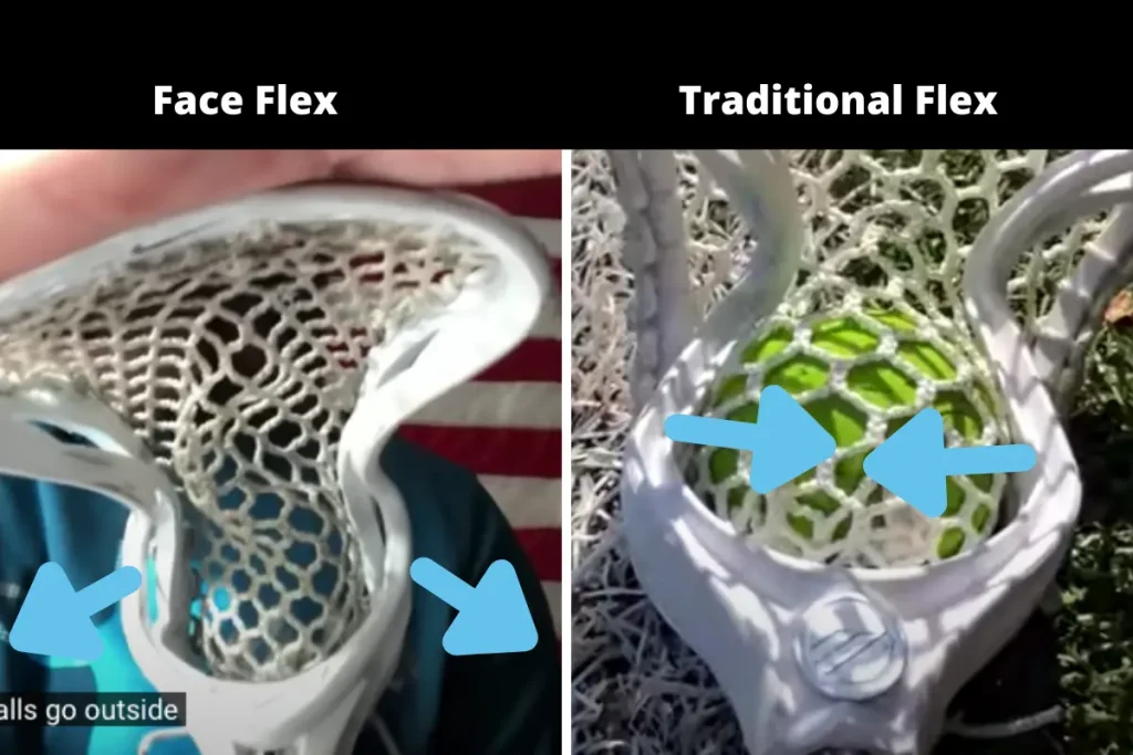 Best Lacrosse Face-Off Heads - face flex vs traditional flex 1 - Lacrosse Face Off Heads