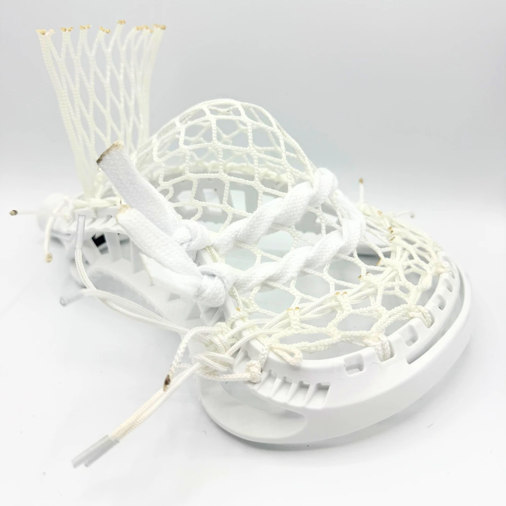 gait d2c lacrosse stringing pattern with laxroom 8 diamond mesh left channel view