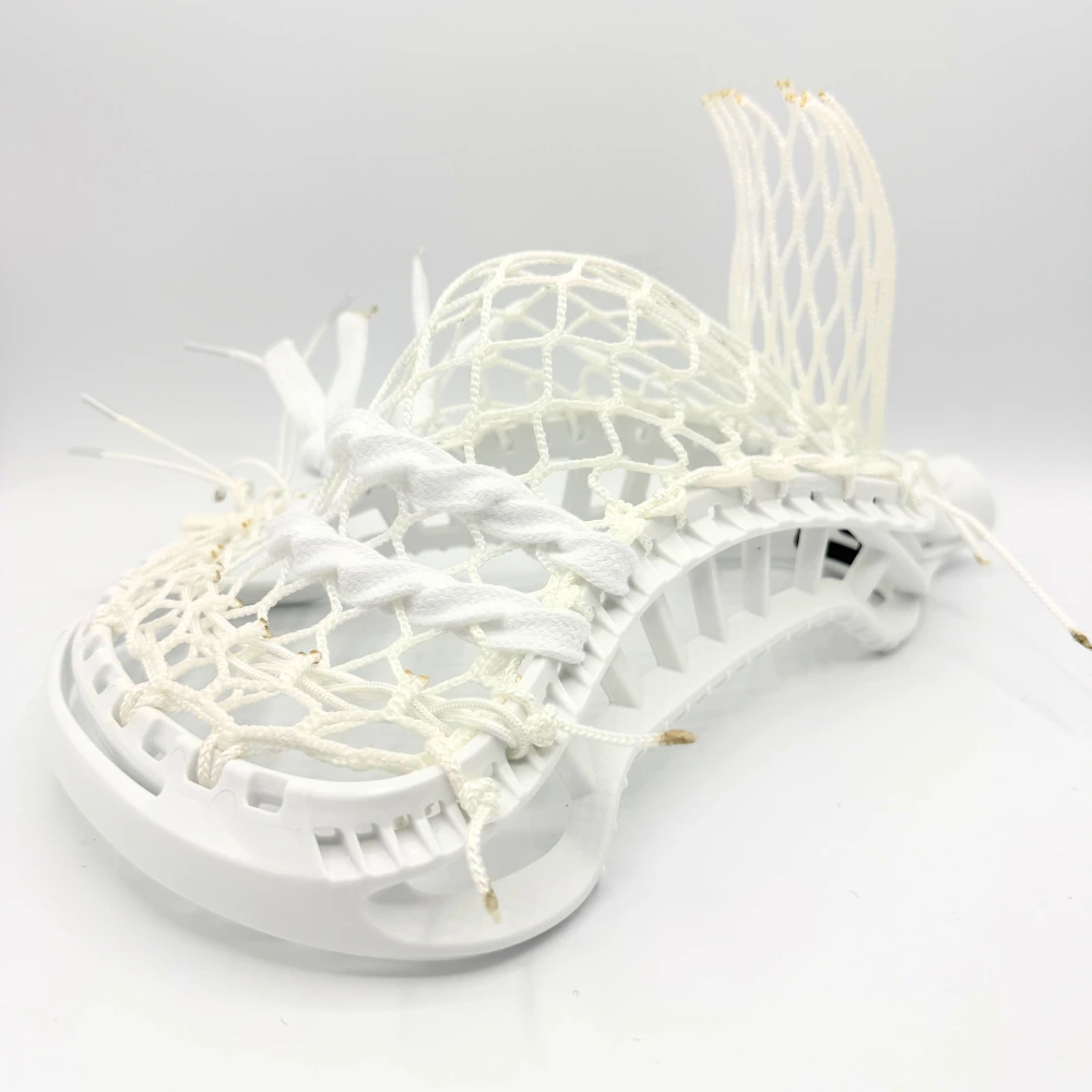 gait d2c lacrosse stringing pattern with laxroom 8 diamond mesh right channel view