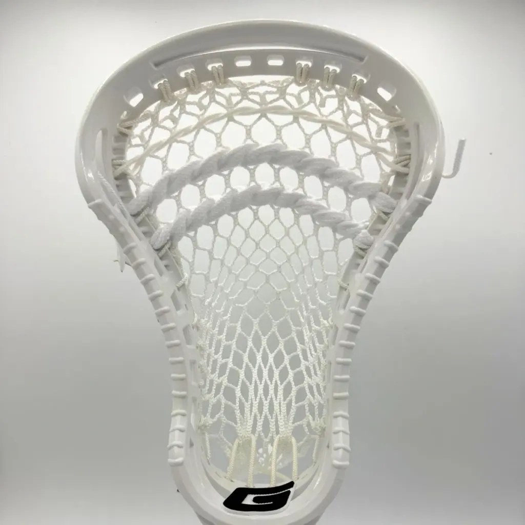gait d2t lacrosse head strung with a mid pocket using stringking type 5s mesh