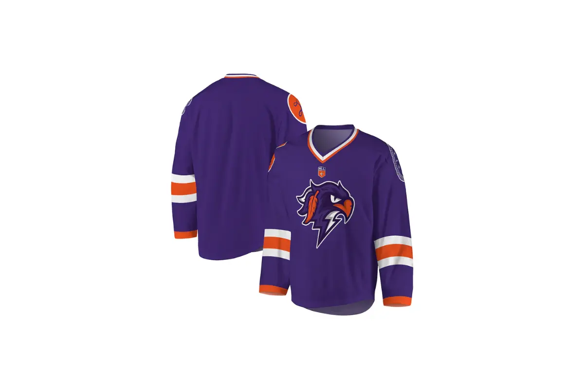 halifax thunderbirds purple/orange replica jersey