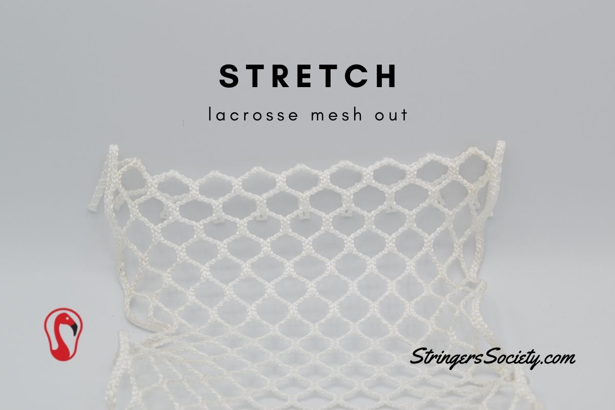 How to String a Lacrosse Head | Stringers Society Lacrosse stretch lacrosse mesh out