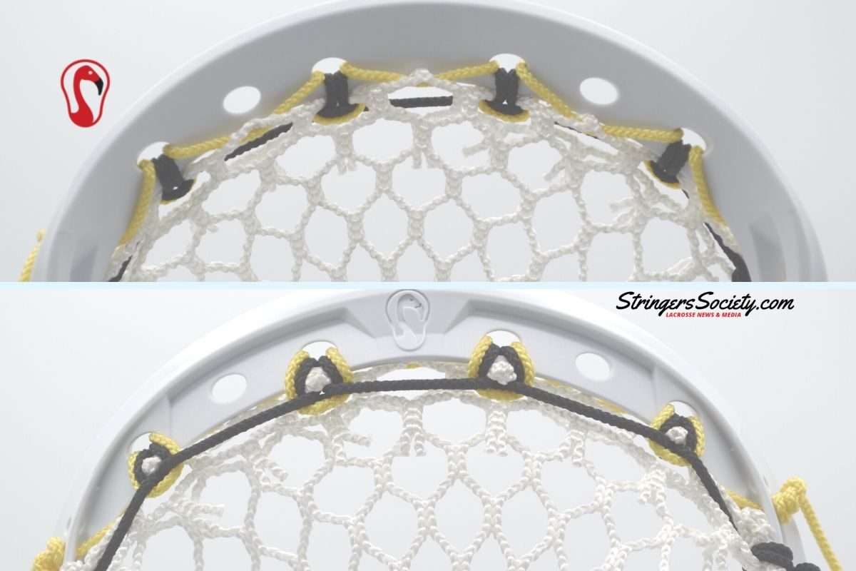 High Lacrosse Pockets triangle top string tutorial
