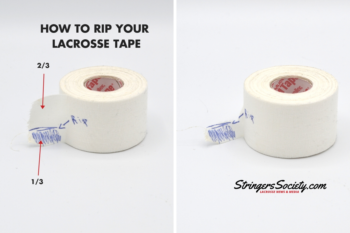 how to tape your lacrosse stick