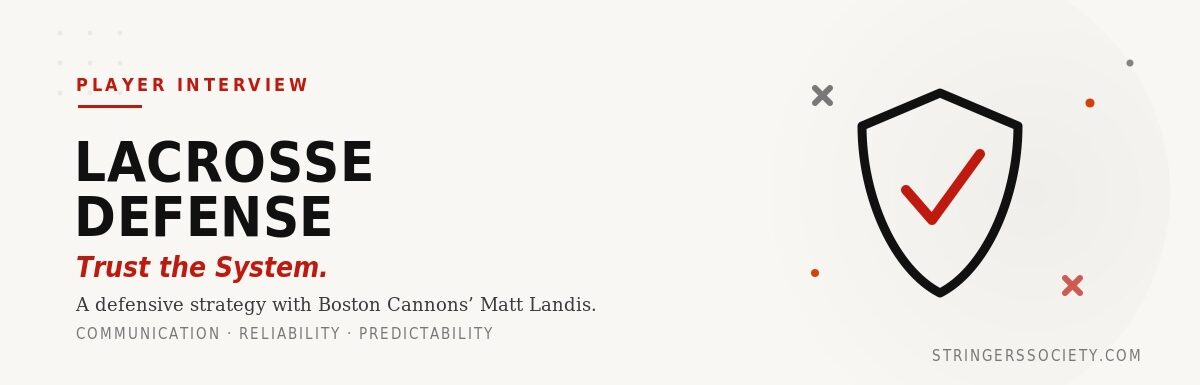 lacrosse defense with matt landis