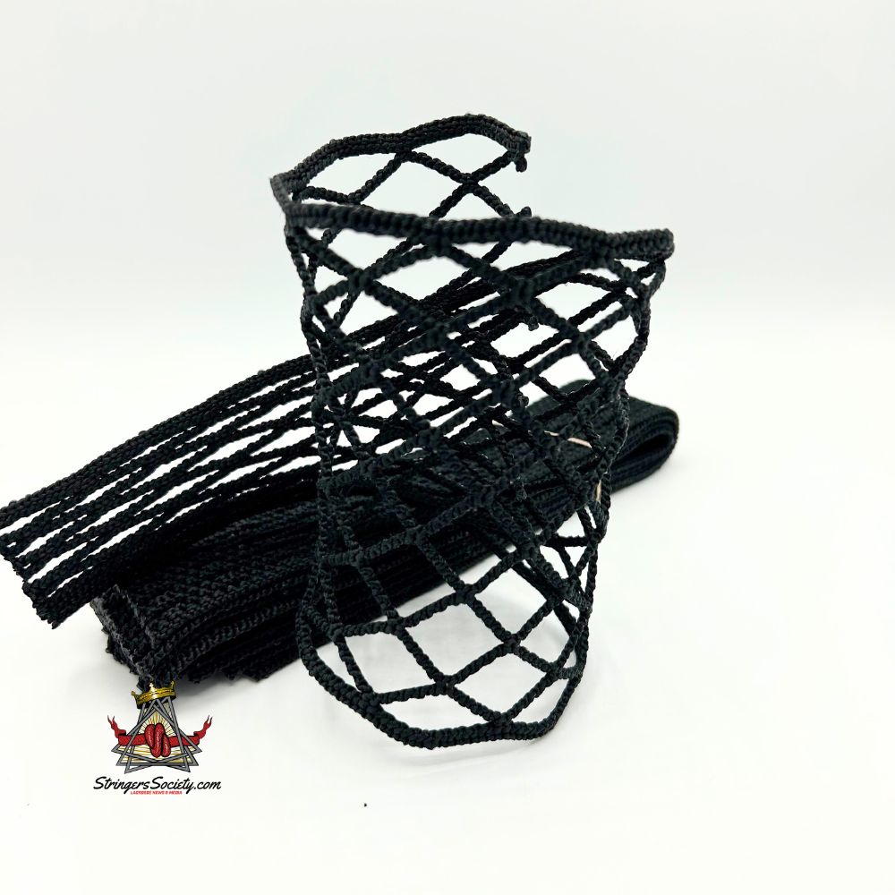laxroom 6diamond xpro lacrosse mesh (black)