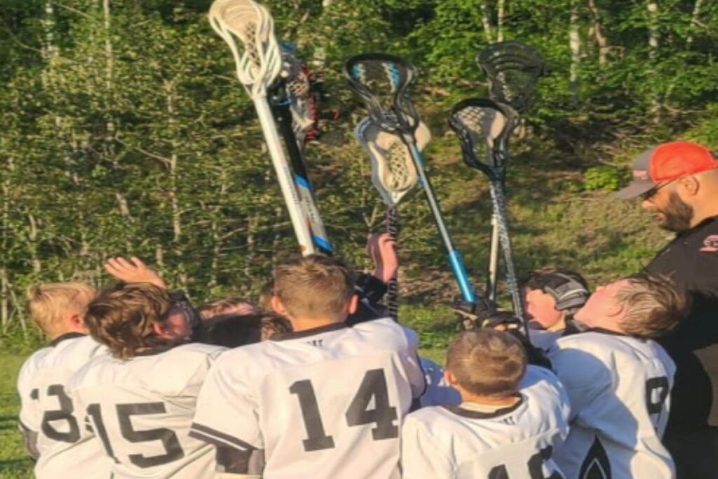 matt oven youth lacrosse coach and team