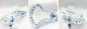 maverik optik 3.0 lacrosse head strung with stringking type 5x mesh featuring a mid-low pocket for control and quick release - stringers society