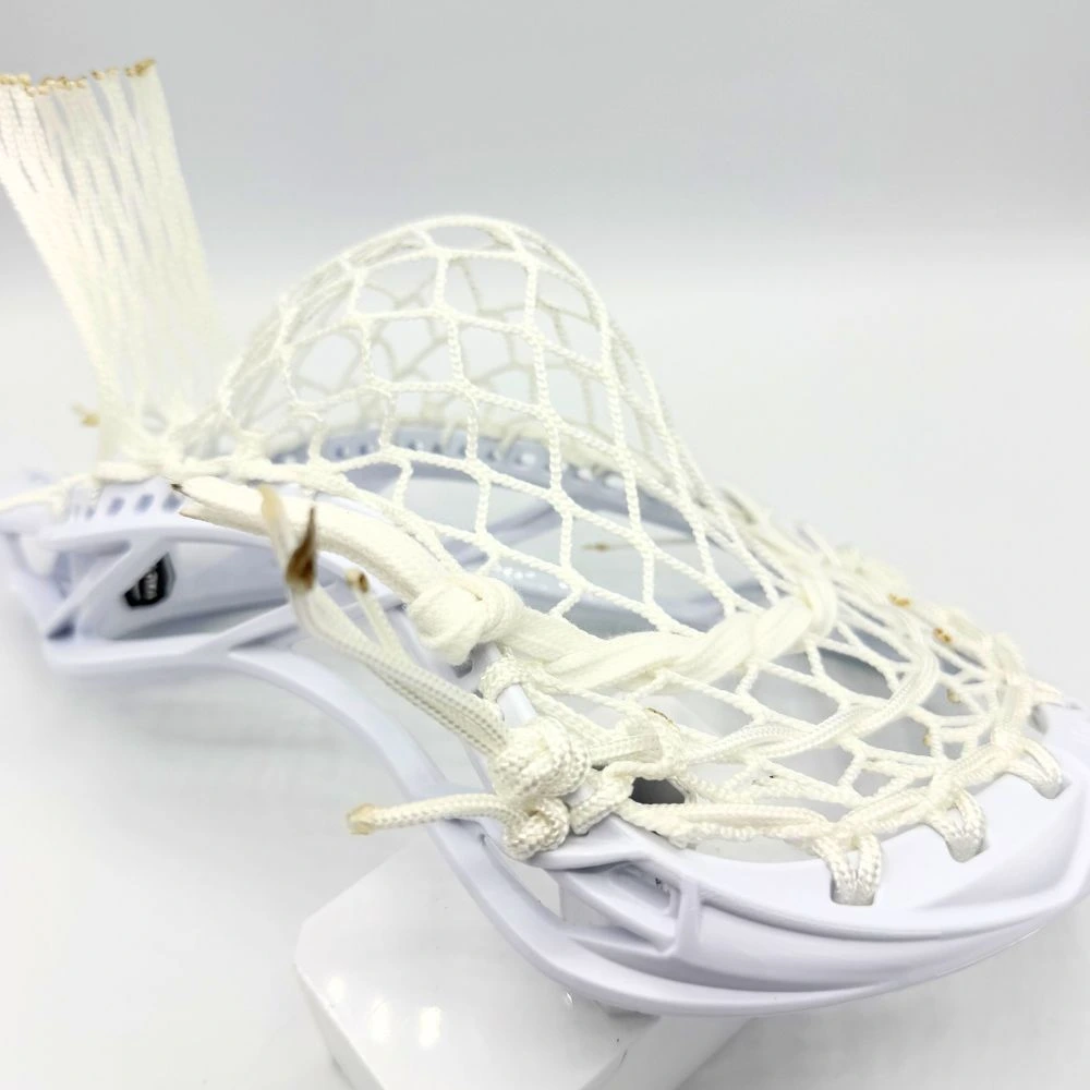 maverik tactik 3.0 lacrosse head strung with laxroom 8 diamond mesh featuring a mid pocket built for lsms.