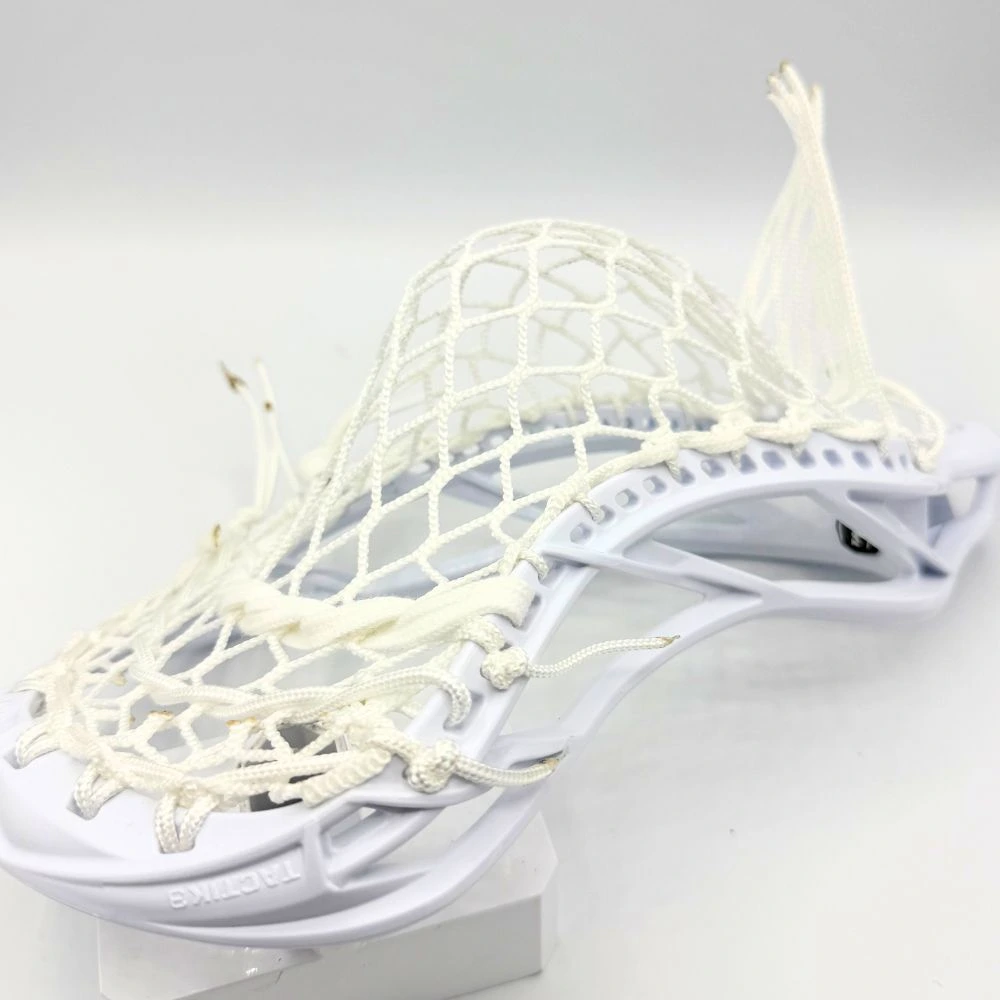 maverik tactik 3.0 lacrosse head strung with laxroom 8 diamond mesh featuring a mid pocket built for lsms.