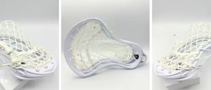 maverik tactik 3.0 lacrosse head strung with laxroom 8 diamond mesh featuring a mid pocket built for lsms.