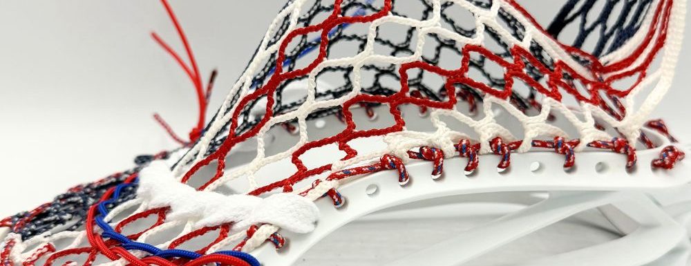 Lacrosse stick with custom pocket design.