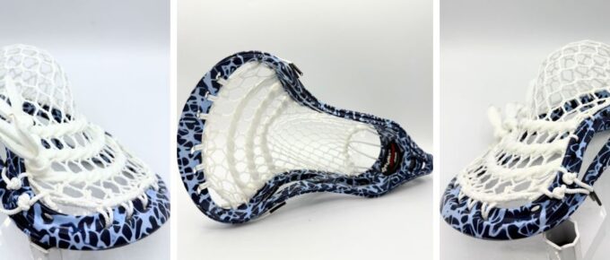 nike elite 10 dyed by stylin strings and strung by stringers society lacrosse with ecd hero 3.0 semi soft lacrosse mesh