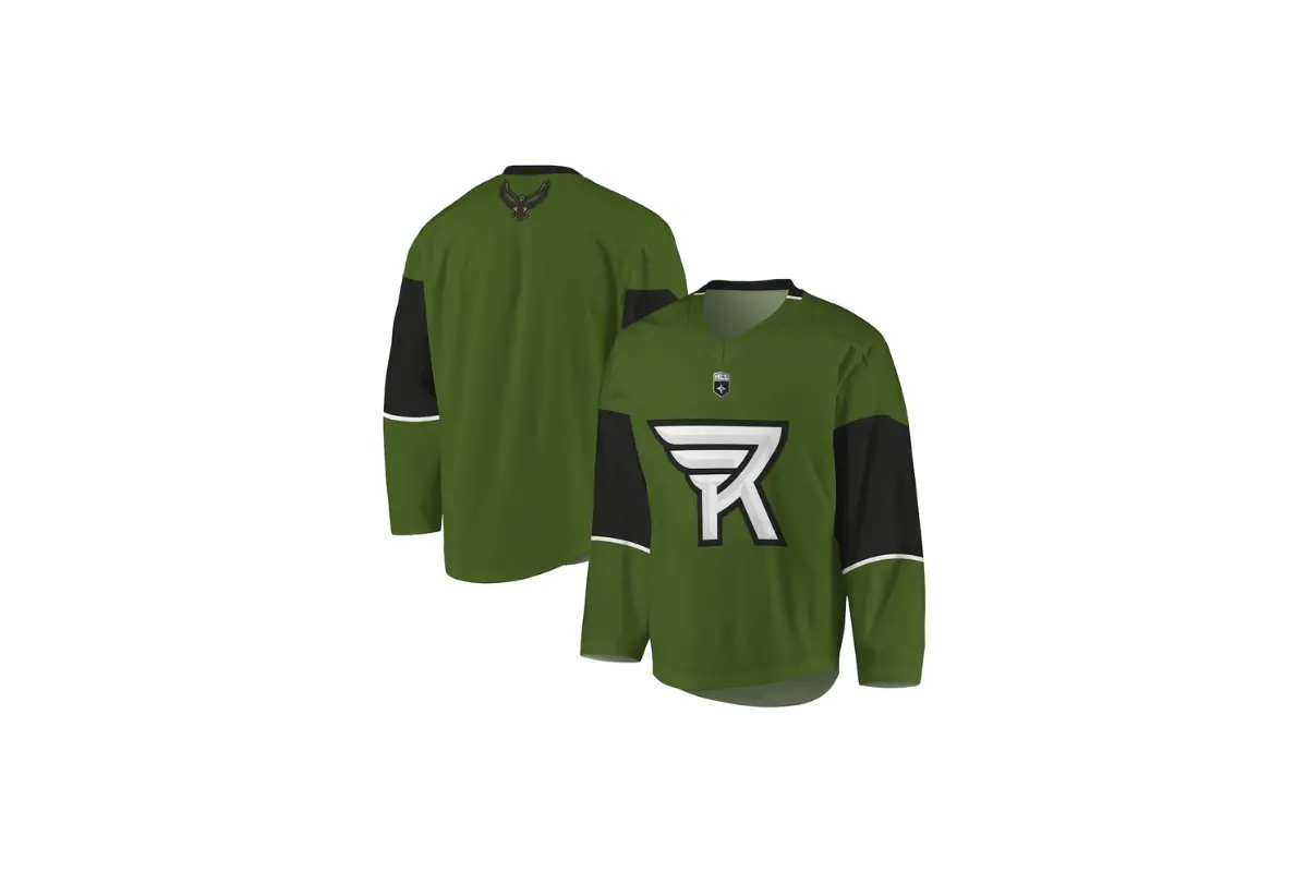 rochester knighthawks green/black replica jersey