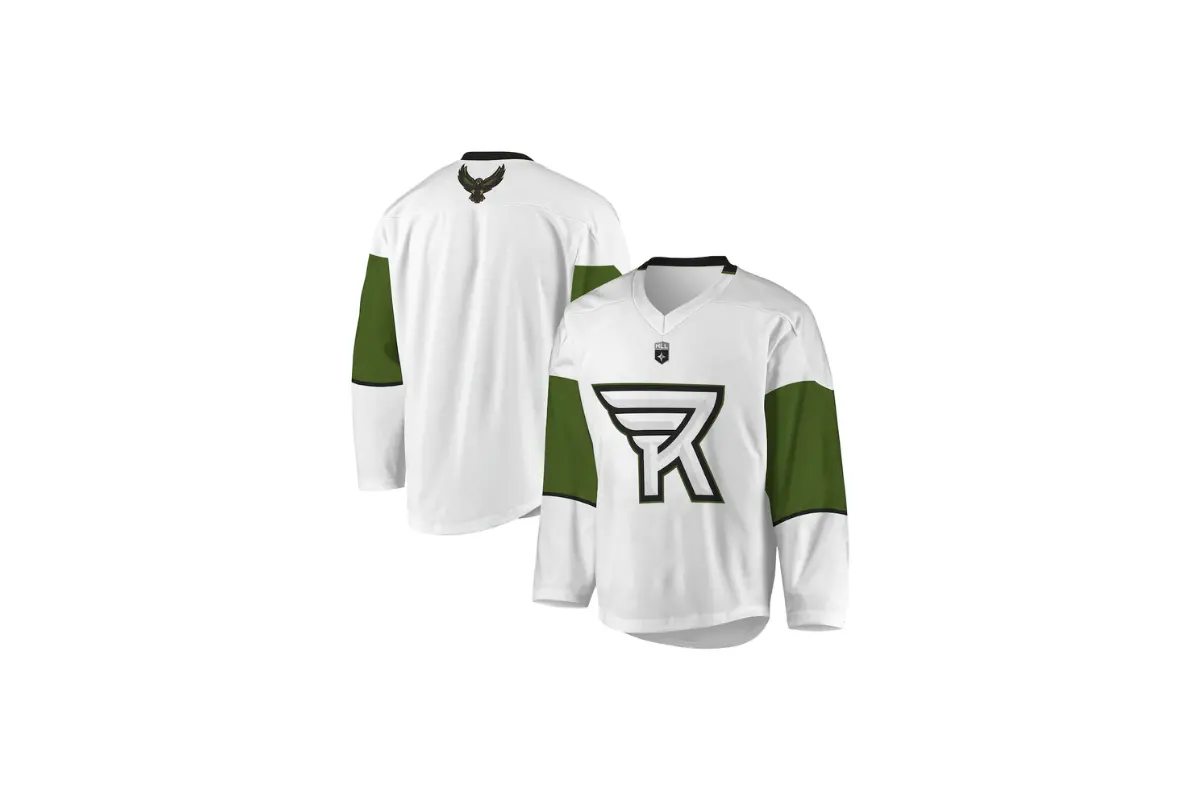 rochester knighthawks white/green replica jersey