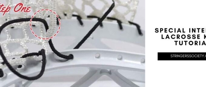 special interlock lacrosse knot stringing