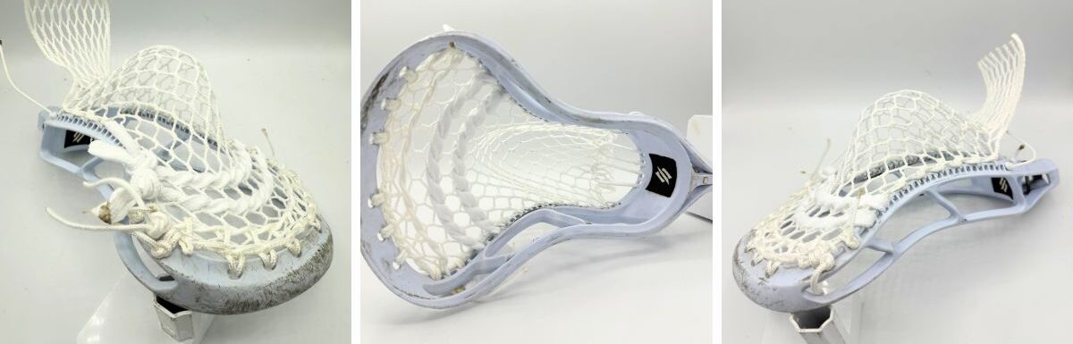 StringKing Legend Senior lacrosse head with Hero 4.0 Semi-Soft mesh mid-pocket for elite high school and college midfielders
