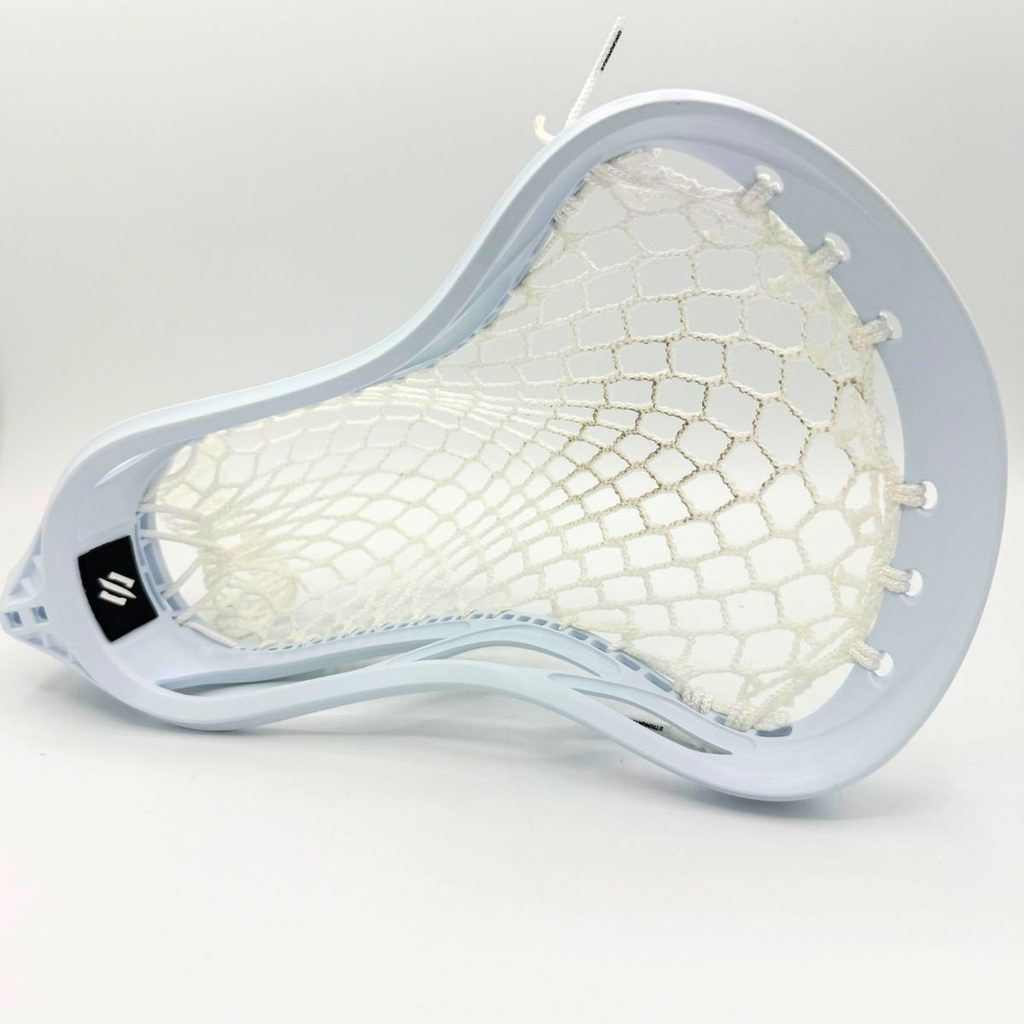stringking mark 2f faceoff head with white ecd hero x mesh, white sidewall and low pocket channel