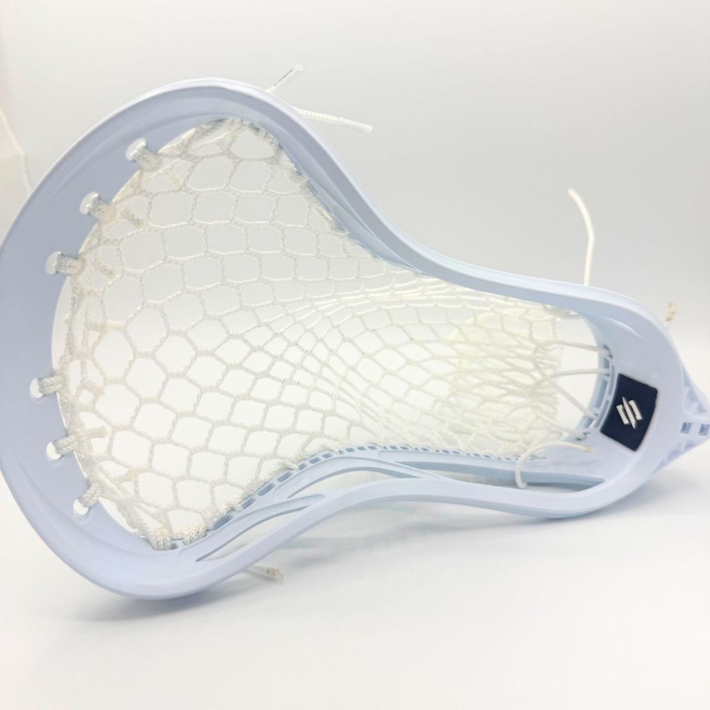 front view of stringking mark 2f midlow pocket with white ecd hero x mesh and stringking logo on the throat