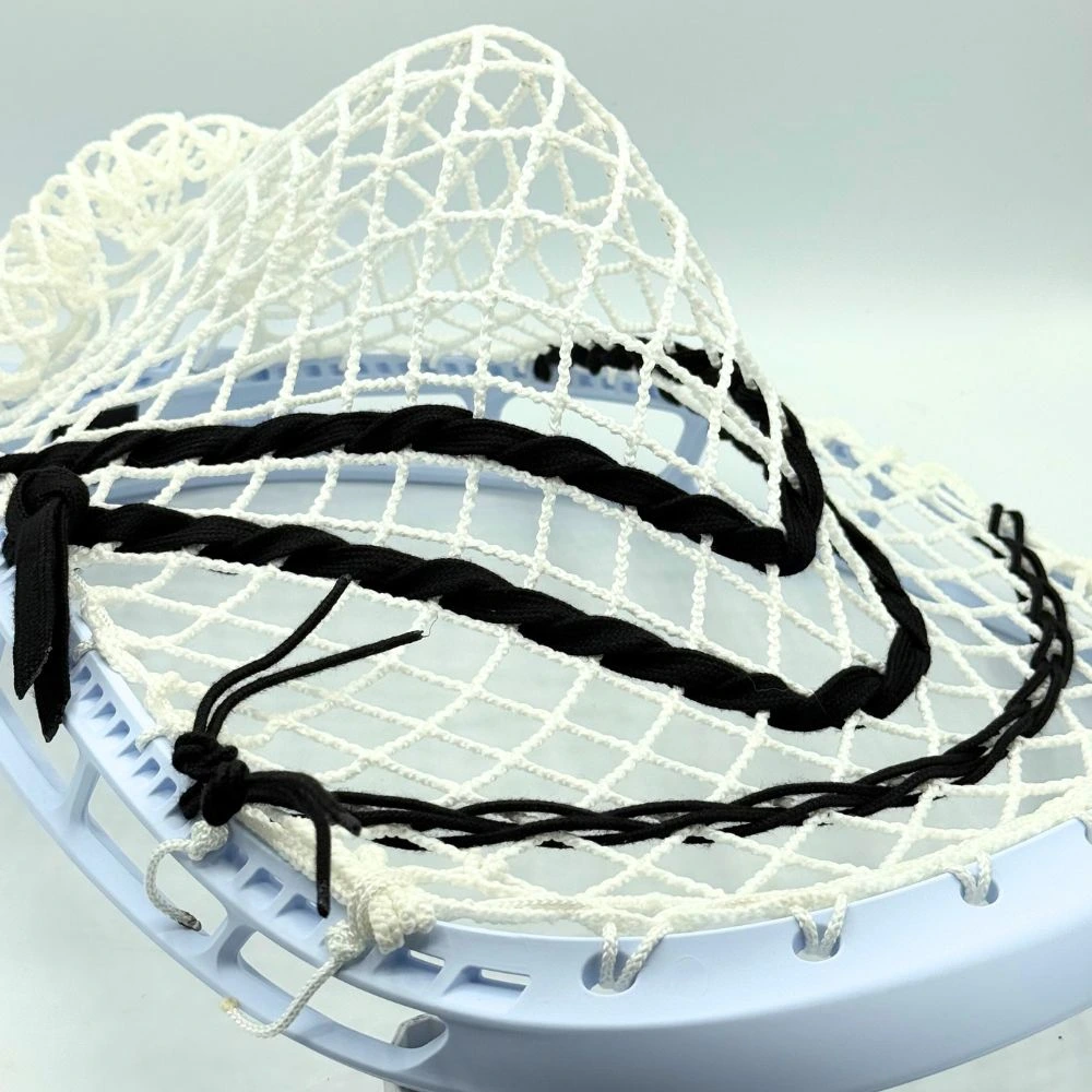 close-up of stringking mark 2g head with ecd impact semi-soft mesh pocket