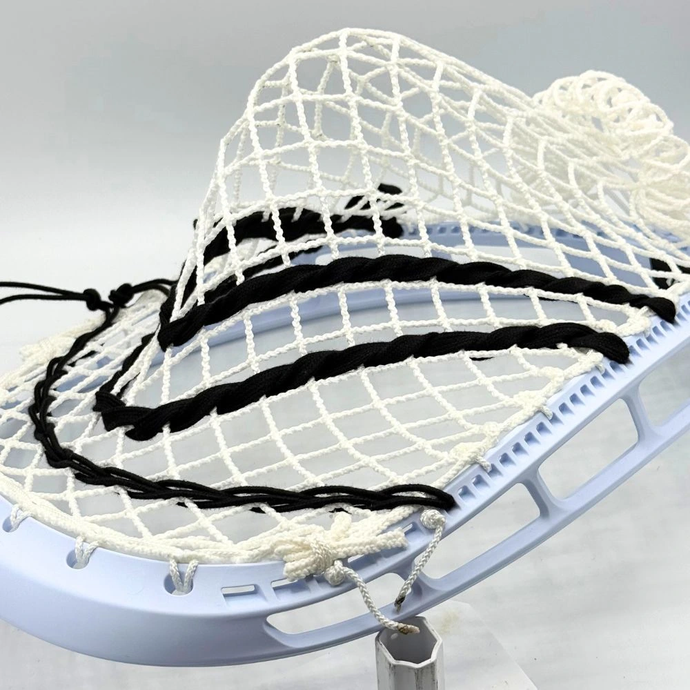 close-up of stringking mark 2g head with ecd impact semi-soft mesh pocket