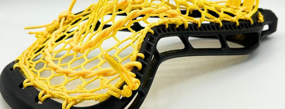 rear view of stringking mark 2a head showing pocket depth and mesh placement