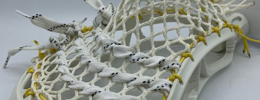 stx av8 head showing hard mesh stringing pattern