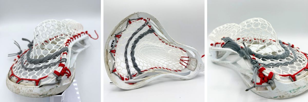 stx hammer 1k lacrosse head with hero 4.0 semi-soft mid-high pocket