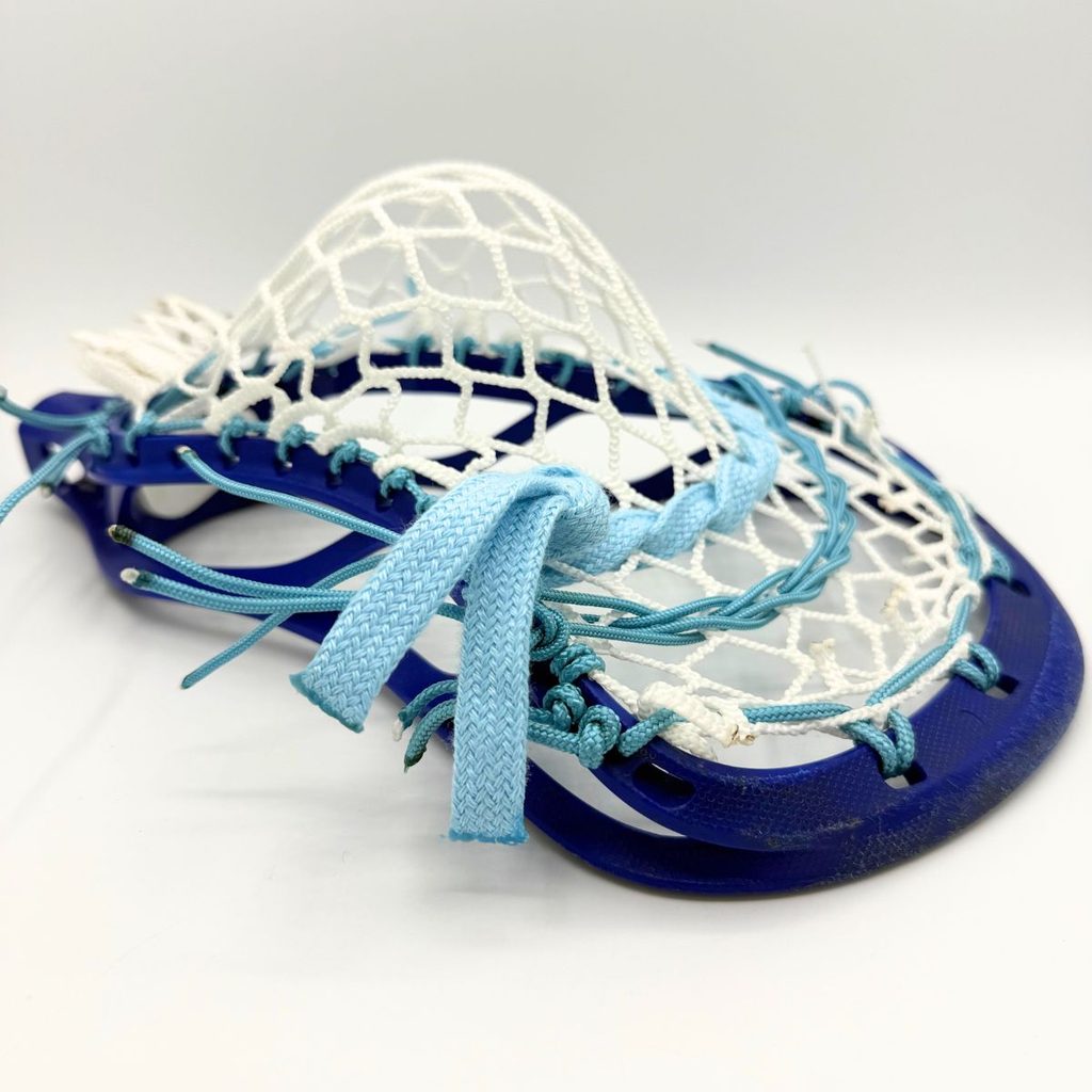 stx stallion 200 beginner lacrosse head strung with laxroom 8 diamond mesh in a mid pocket