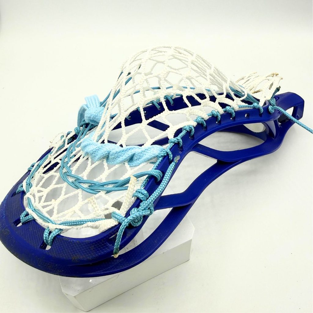 stx stallion 200 beginner lacrosse head strung with laxroom 8 diamond mesh in a mid pocket